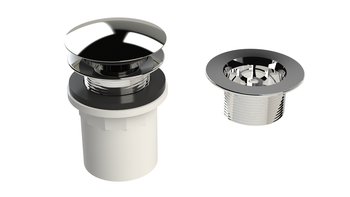 PVC Integral Waste & Overflow Clicker® Kit - Without Overflow (510Q)