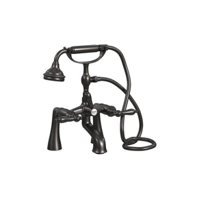 5100 SERIES Offset Deck-Mount Tub Filler - Lever Handles - Metal Accents 5121-LEV