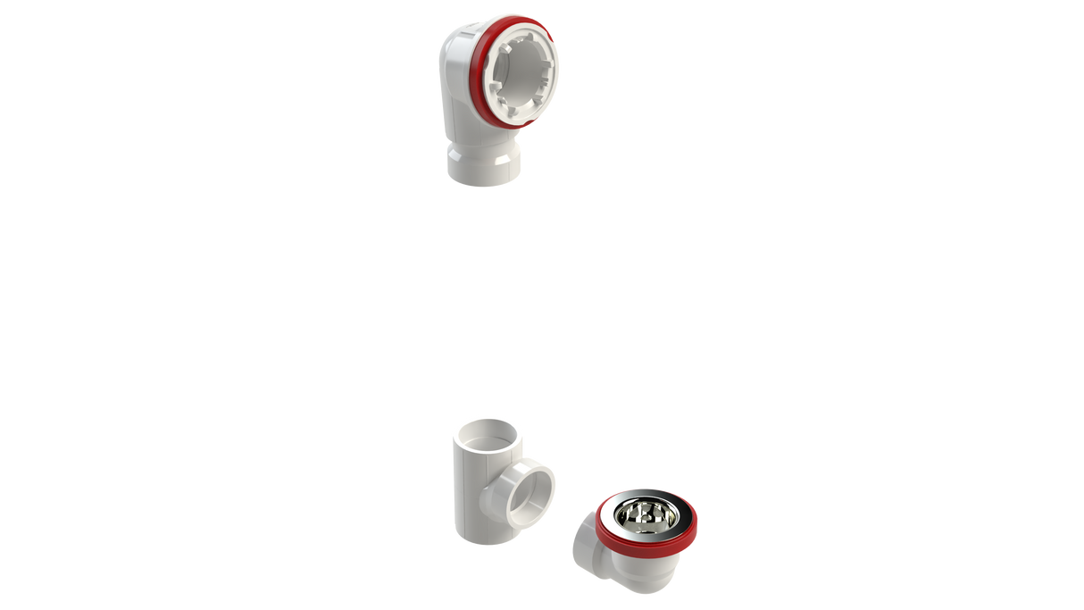 PVC Offset Waste & Overflow Rough-in Kit (5121RI-K)