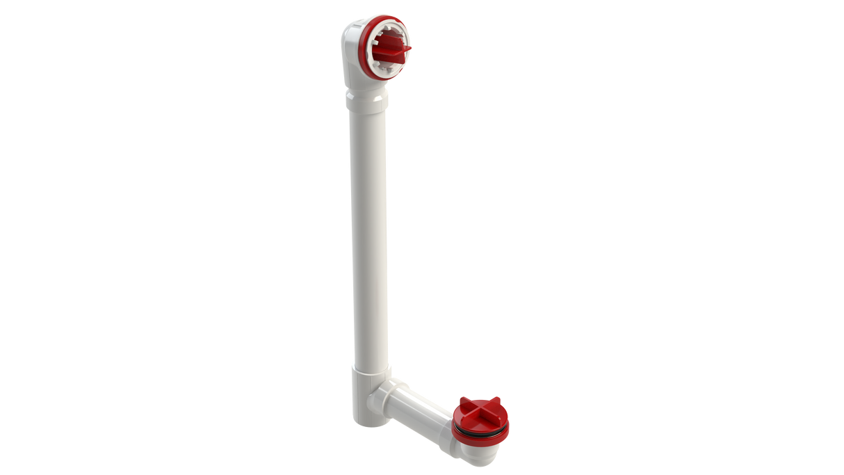 PVC Offset Waste & Overflow Testable Rough-In Extended (5121TDRI-20)