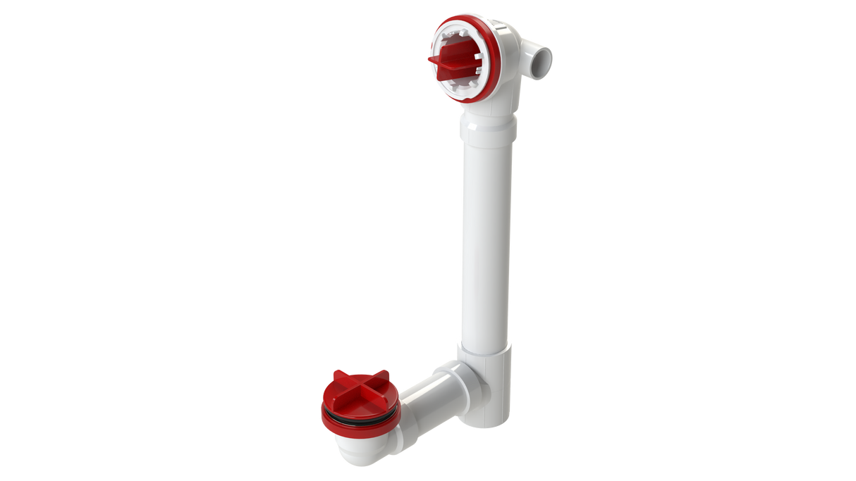 PVC Offset Waste & Overflow Testable Rough-In with Condensate Hub (5125TDRI-16)