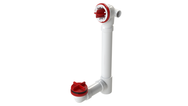 PVC Offset Waste & Overflow Testable Rough-In with Condensate Hub (5125TDRI-16)