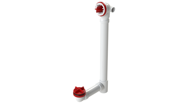 PVC Offset Waste & Overflow Testable Rough-In Extended with Condensate Hub (5125TDRI-20)