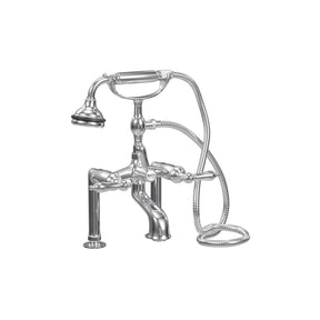 5100 SERIES Extra-Tall Deck-Mount Tub Filler - Lever Handles - Metal Accents 5127-LEV