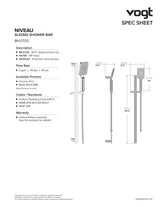 NIVEAU 3-WAY TH SHOWER KIT