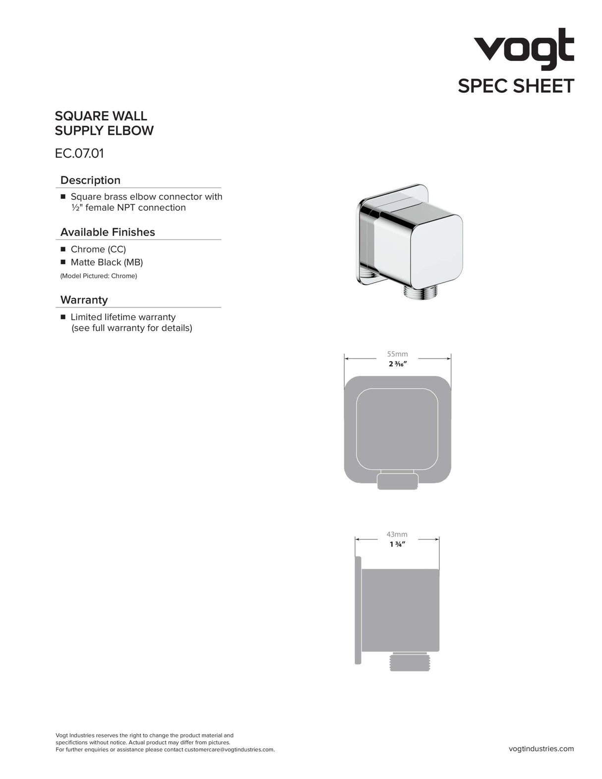 NIVEAU 3-WAY TH SHOWER KIT