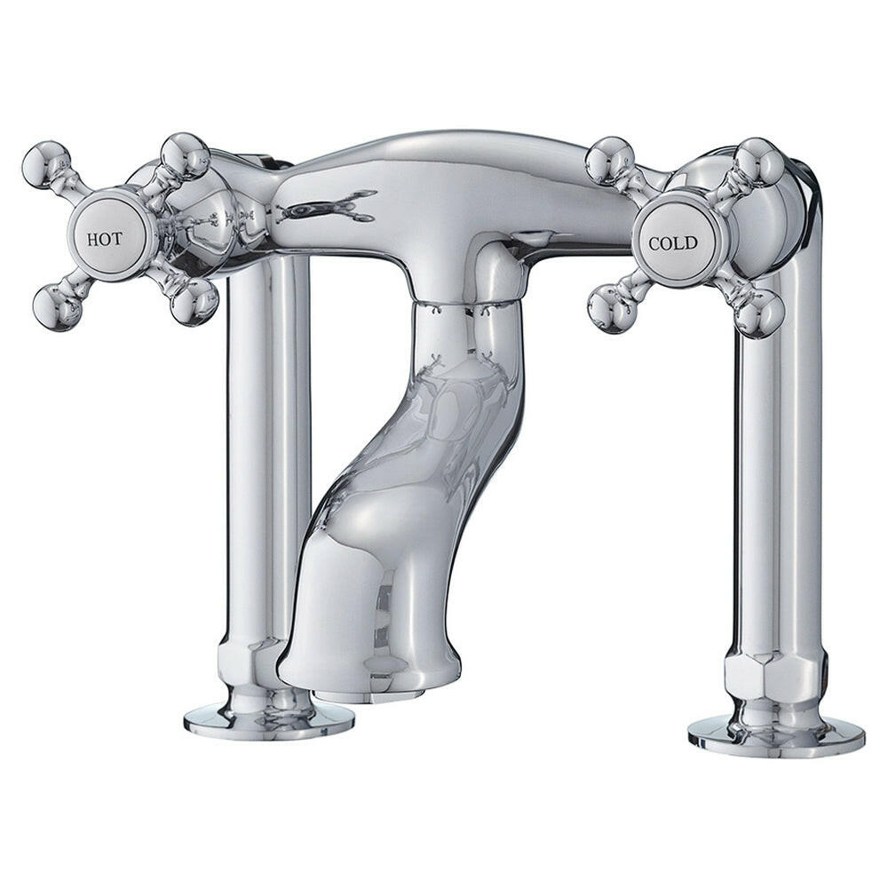 5100 SERIES Basic Extra-Tall Deck-Mount Tub Filler - Cross Handles 5142
