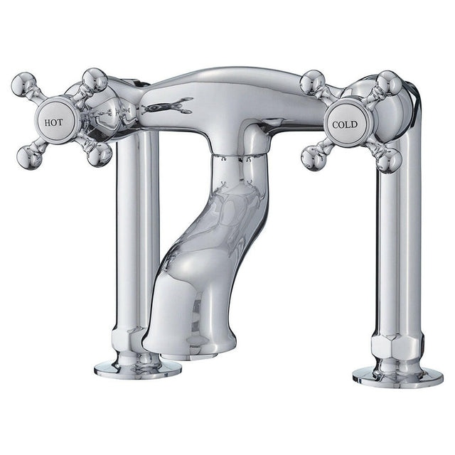 5100 SERIES Basic Extra-Tall Deck-Mount Tub Filler - Cross Handles 5142