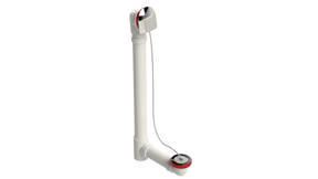 PVC OFFSET WASTE & OVERFLOW PLUG & CHAIN EXTENDED (5150CS-20CP)
