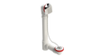 PVC OFFSET WASTE & OVERFLOW PLUG & CHAIN (5150CS-CP)