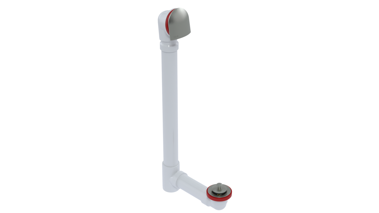 PVC OFFSET WASTE & OVERFLOW LIFT & TURN EXTENDED (5150L-20BN)