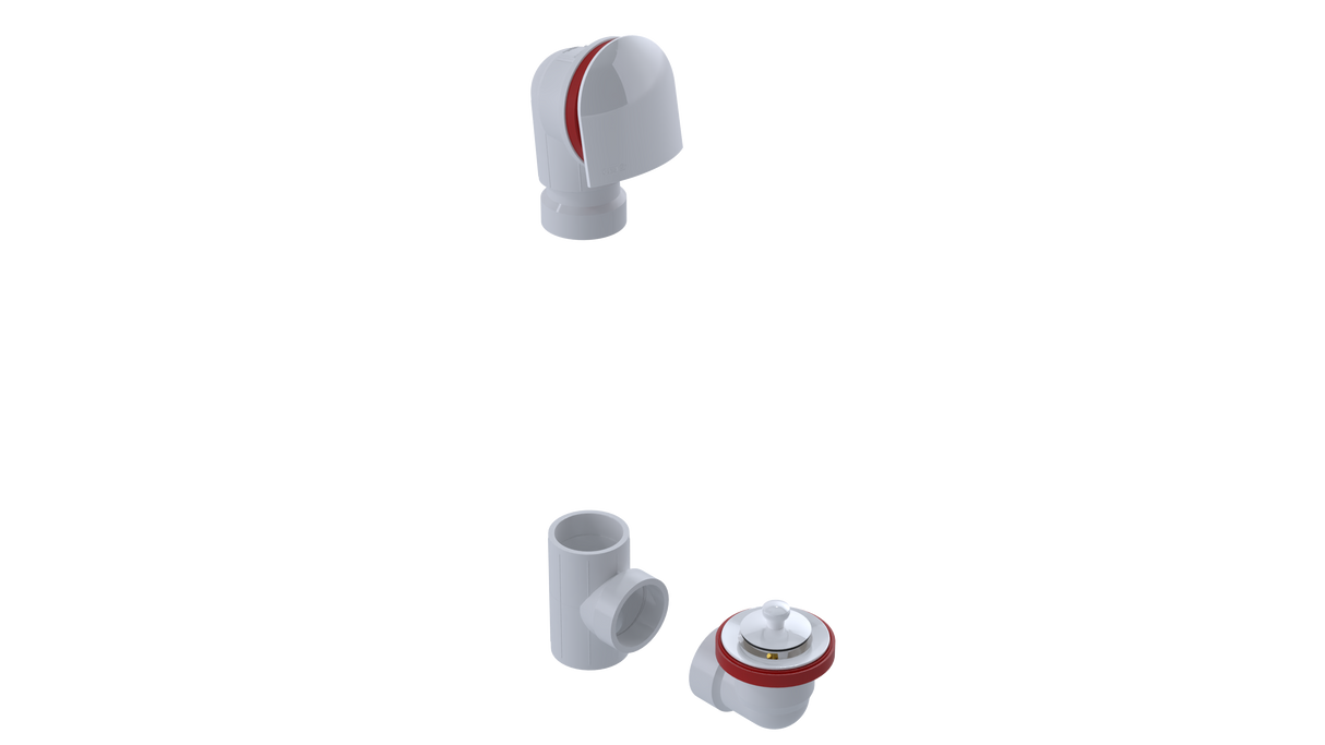 PVC OFFSET WASTE & OVERFLOW LIFT & TURN KIT (5150LK)