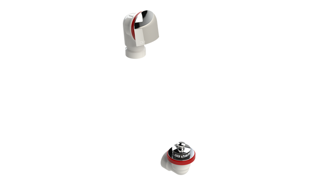 PVC OFFSET DRAIN WASTE & OVERFLOW PUSH-PULL HALF KIT (5150PPHK-CP)