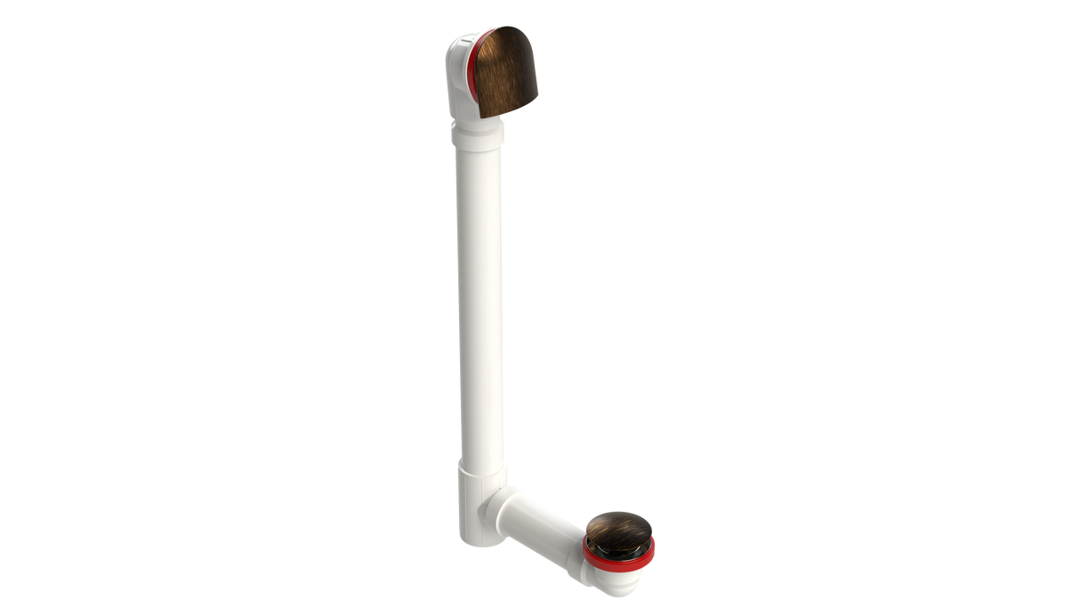 PVC OFFSET WASTE & OVERFLOW CLICKER® EXTENDED (5150Q-20VB)