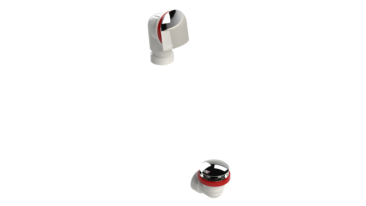 PVC OFFSET WASTE & OVERFLOW CLICKER® HALF KIT (5150QHK)
