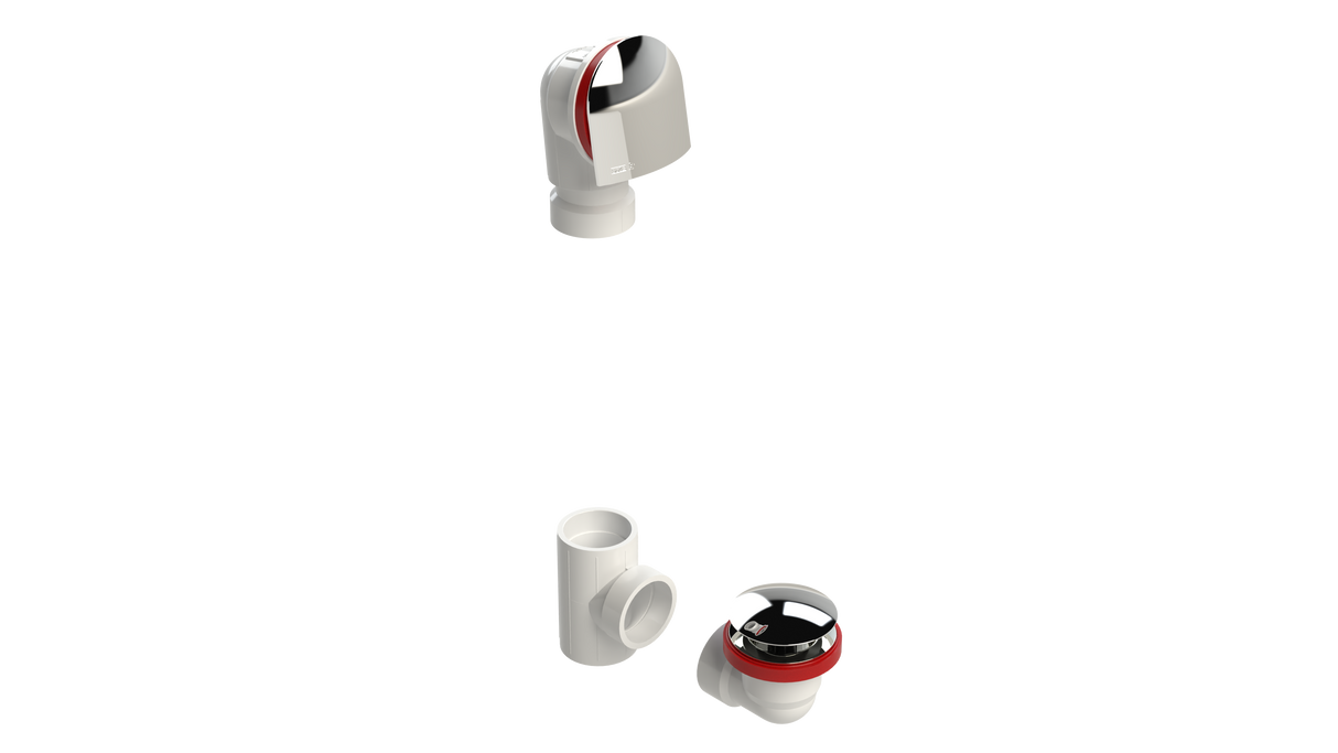 PVC OFFSET WASTE & OVERFLOW CLICKER® KIT (5150QK)