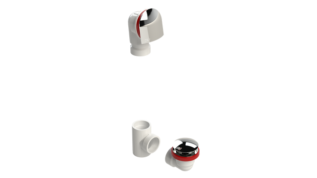 PVC OFFSET WASTE & OVERFLOW CLICKER® KIT (5150QK)