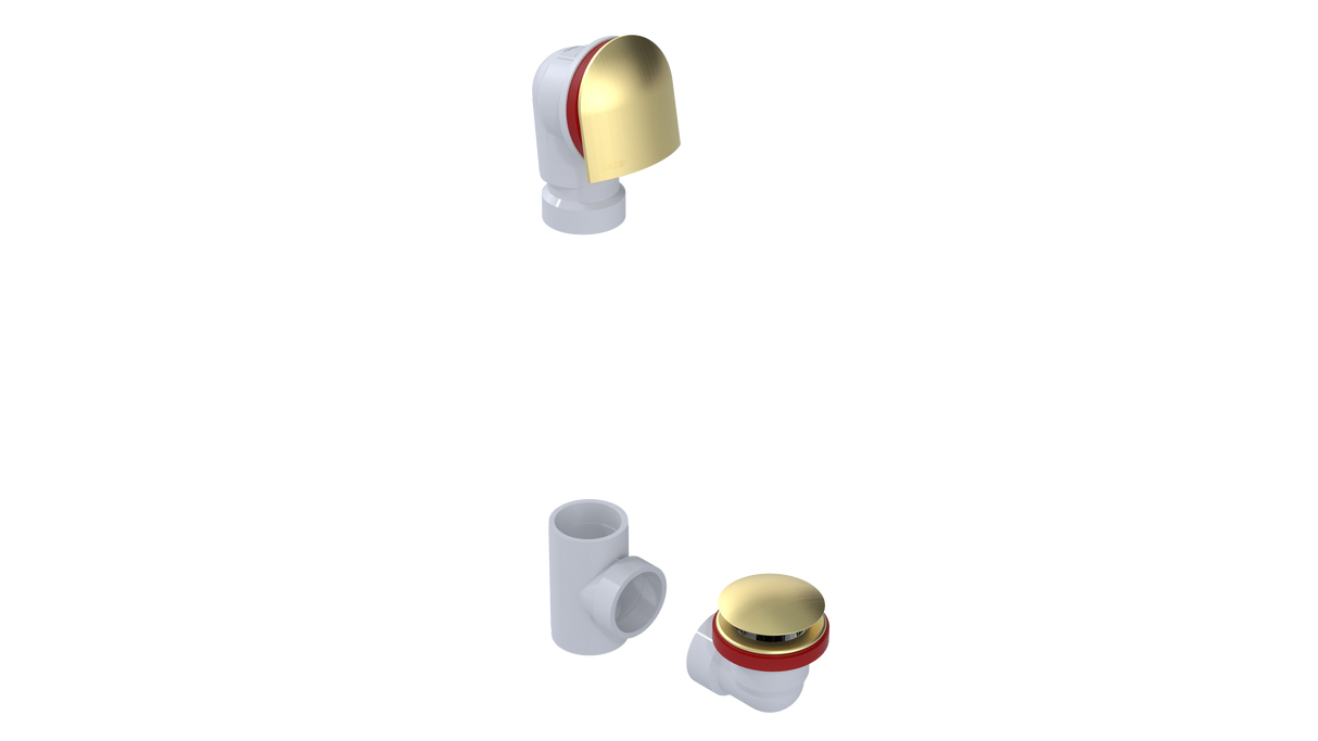 PVC OFFSET WASTE & OVERFLOW CLICKER® KIT (5150QK)