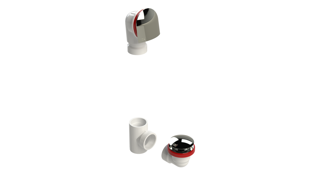 PVC OFFSET WASTE & OVERFLOW CLICKER® KIT (5150QK)