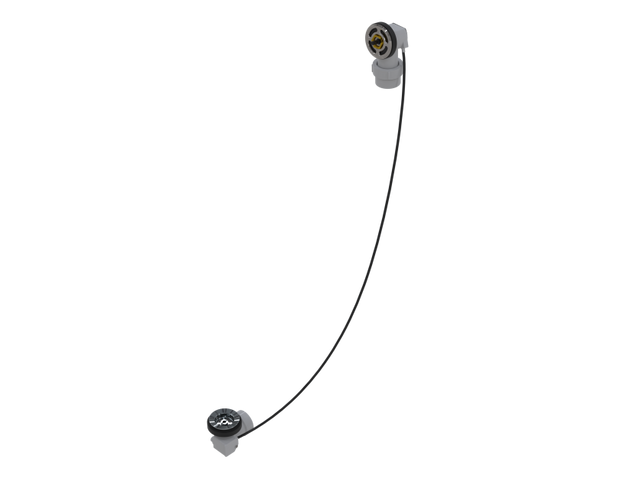 PVC OFFSET WASTE & OVERFLOW ROUGH-IN CABLE-DRIVE - HALF KIT (LESS PIPE, LESS TEE) (5151CRI-39HK)