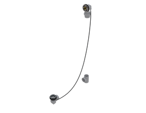 PVC OFFSET WASTE & OVERFLOW ROUGH-IN CABLE-DRIVE - FULL KIT (LESS PIPE, WITH TEE) (5151CRI-45K)