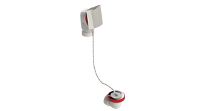 PVC OFFSET WASTE & OVERFLOW PLUG & CHAIN HALF KIT (5151CSHK-CP)