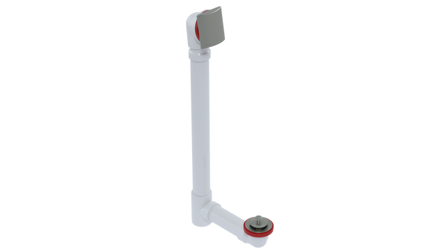 PVC OFFSET WASTE & OVERFLOW LIFT & TURN EXTENDED (5151L-20BN)