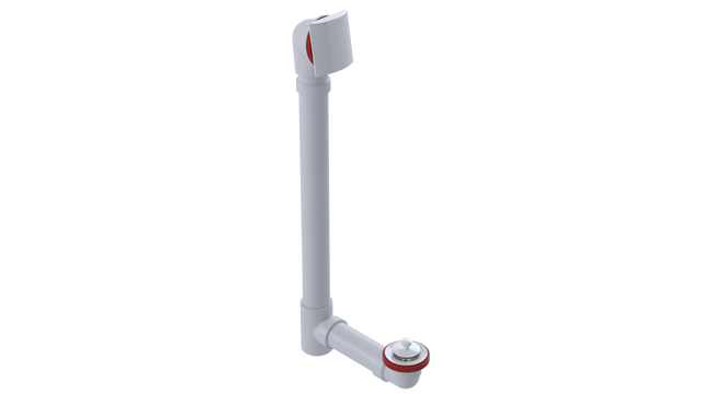 PVC OFFSET WASTE & OVERFLOW LIFT & TURN EXTENDED (5151L-20W)
