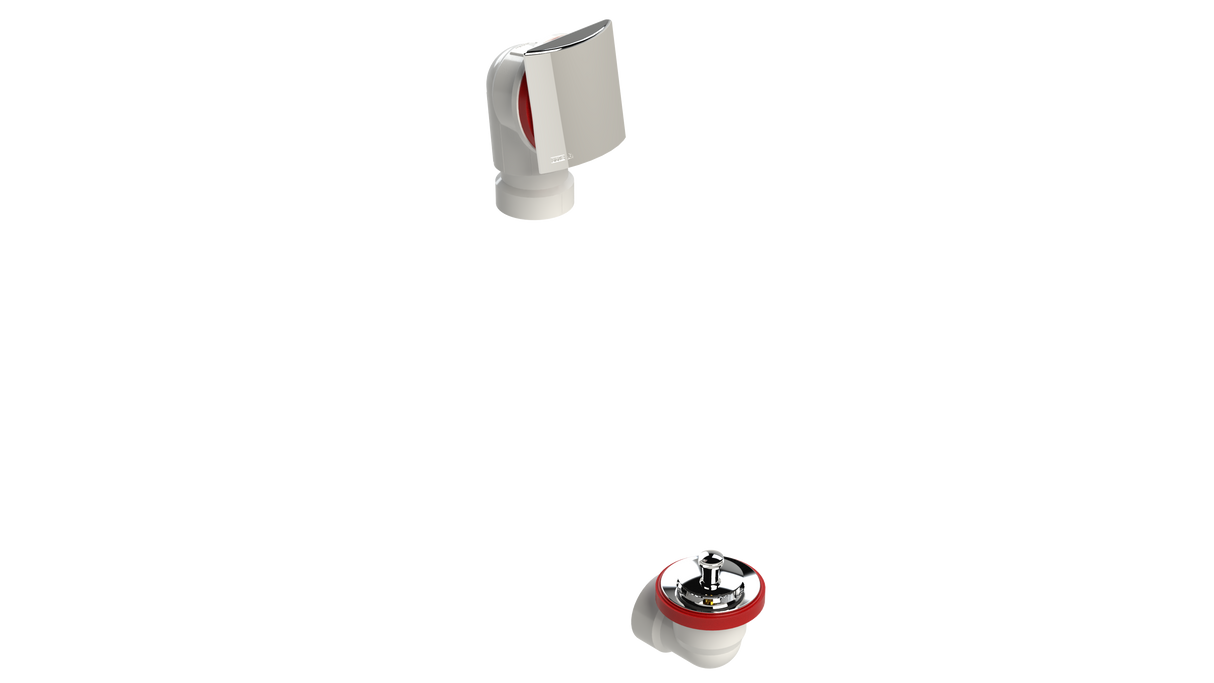 PVC OFFSET WASTE & OVERFLOW LIFT & TURN HALF KIT (5151LHK)