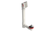 PVC OFFSET WASTE & OVERFLOW PUSH-PULL (5151PP-CP)