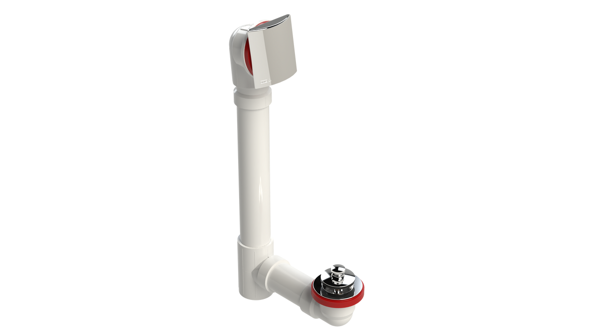 PVC OFFSET WASTE & OVERFLOW PUSH-PULL (5151PP-CP)