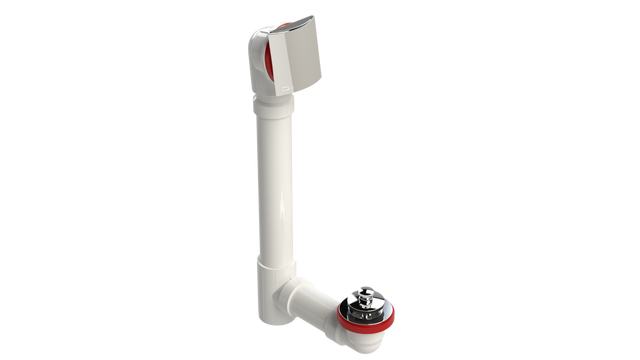 PVC OFFSET WASTE & OVERFLOW PUSH-PULL (5151PP-CP)