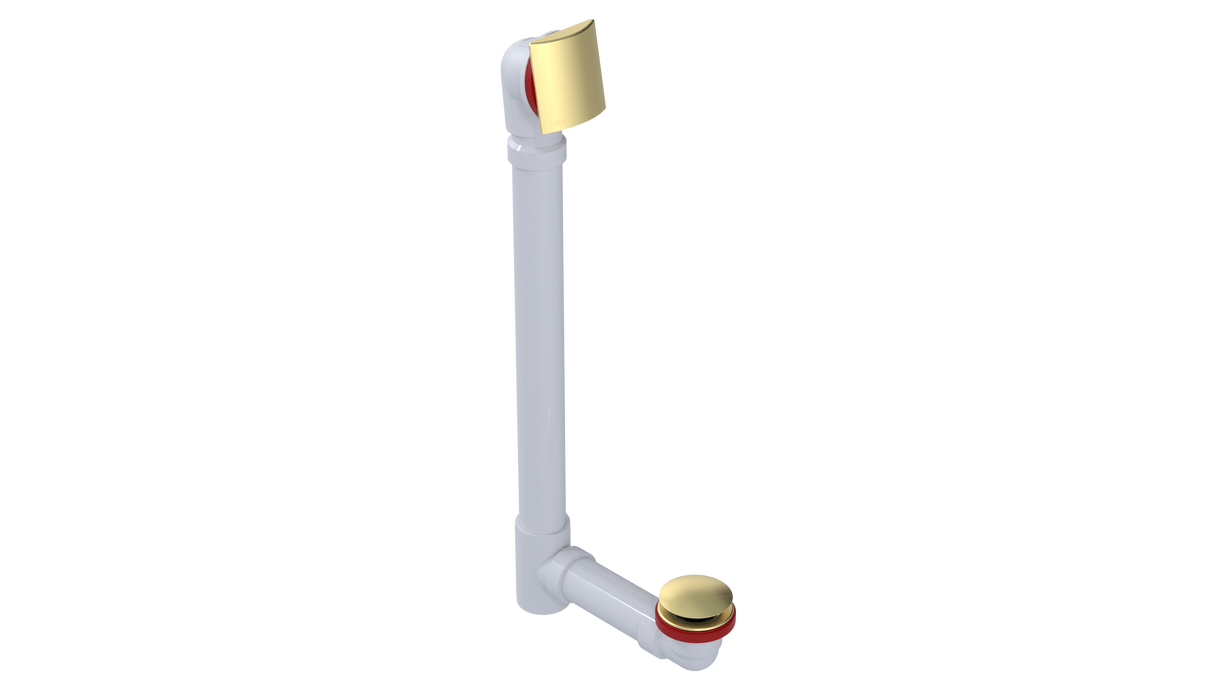 PVC OFFSET WASTE & OVERFLOW CLICKER® EXTENDED (5151Q-20BG)