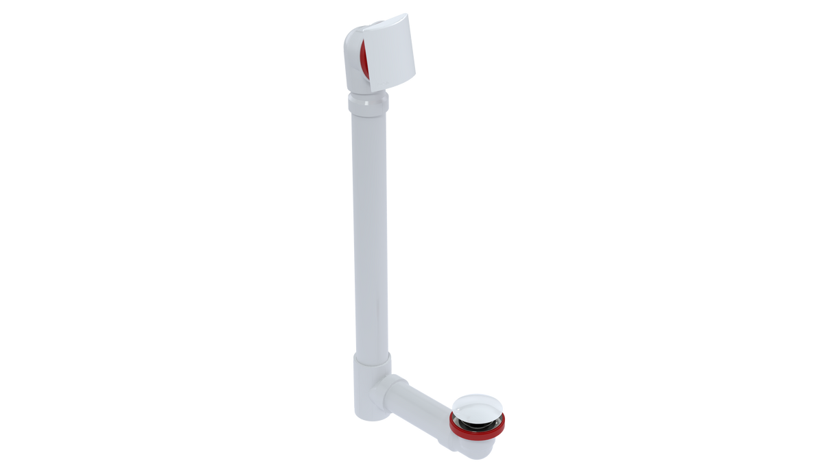 PVC OFFSET WASTE & OVERFLOW CLICKER® EXTENDED (5151Q-20W)