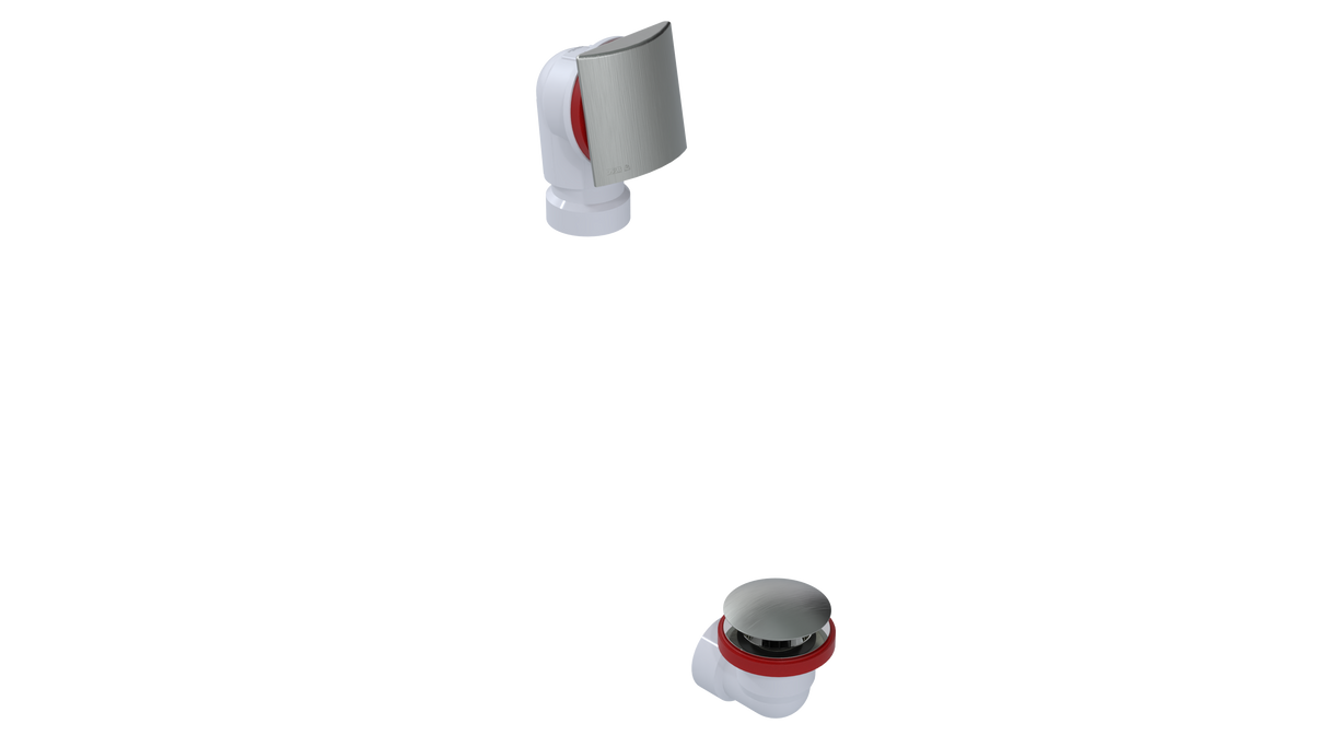 PVC OFFSET WASTE & OVERFLOW CLICKER® HALF KIT (5151QHK)
