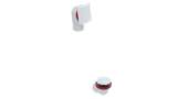 PVC OFFSET WASTE & OVERFLOW CLICKER® HALF KIT (5151QHK)