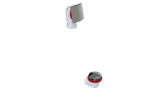 PVC OFFSET WASTE & OVERFLOW TIP-TOE HALF KIT (5151TIPHK)