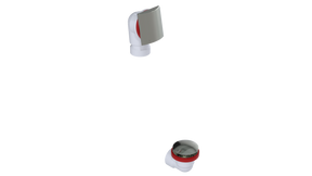 PVC OFFSET WASTE & OVERFLOW TIP-TOE HALF KIT (5151TIPHK)