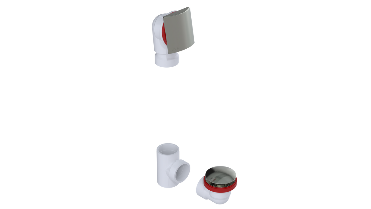 PVC OFFSET WASTE & OVERFLOW TIP-TOE KIT (5151TIPK)