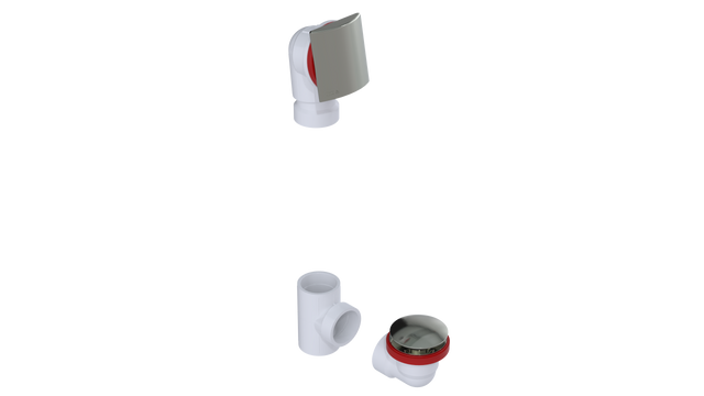 PVC OFFSET WASTE & OVERFLOW TIP-TOE KIT (5151TIPK)