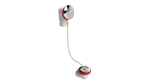 PVC OFFSET WASTE & OVERFLOW PLUG & CHAIN HALF KIT (5152CSHK-CP)