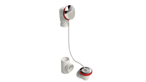 PVC OFFSET WASTE & OVERFLOW PLUG & CHAIN KIT (5152CSK-CP)