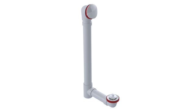 PVC OFFSET WASTE & OVERFLOW LIFT & TURN EXTENDED (5152L-20W)