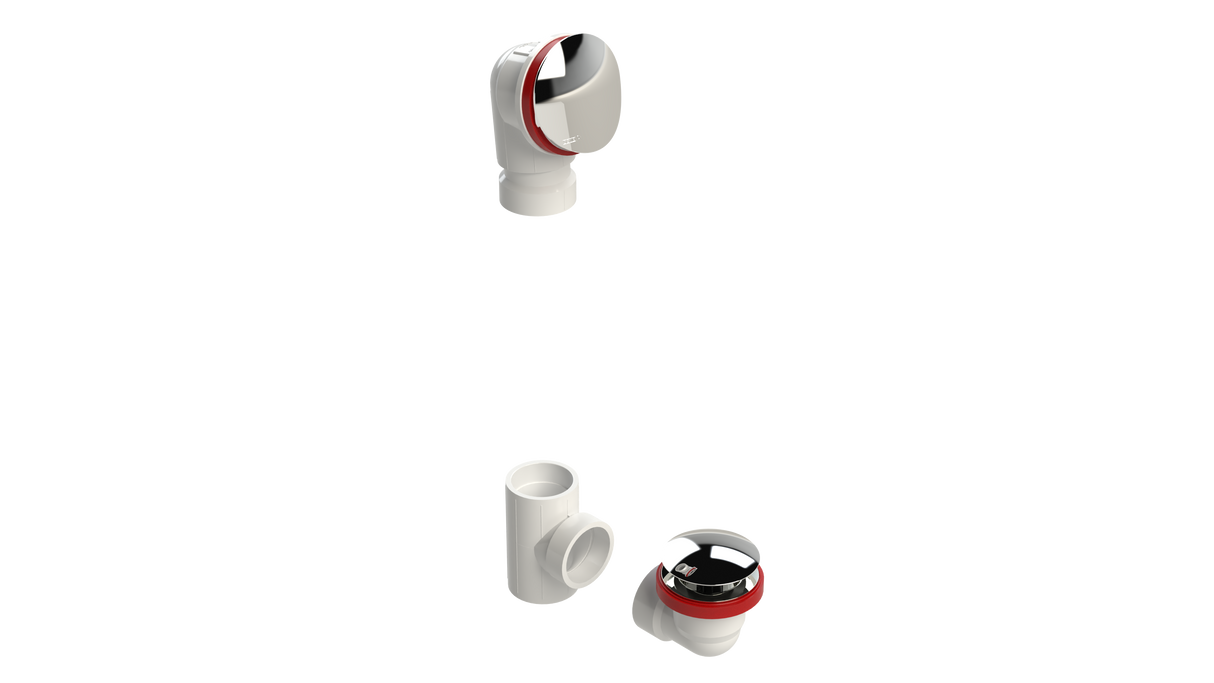 PVC OFFSET WASTE & OVERFLOW CLICKER® KIT (5152QK)