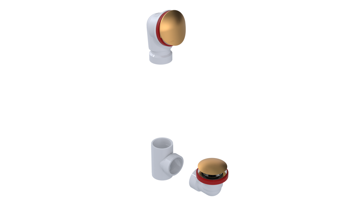PVC OFFSET WASTE & OVERFLOW CLICKER® KIT (5152QK)