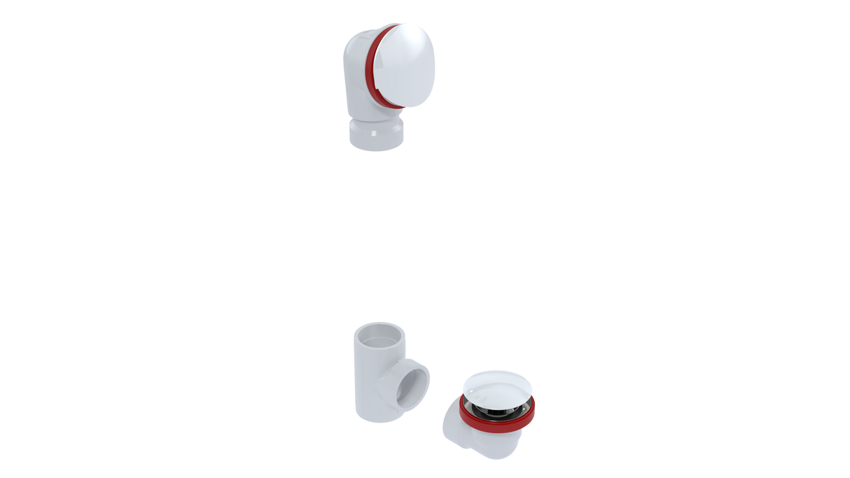 PVC OFFSET WASTE & OVERFLOW CLICKER® KIT (5152QK)