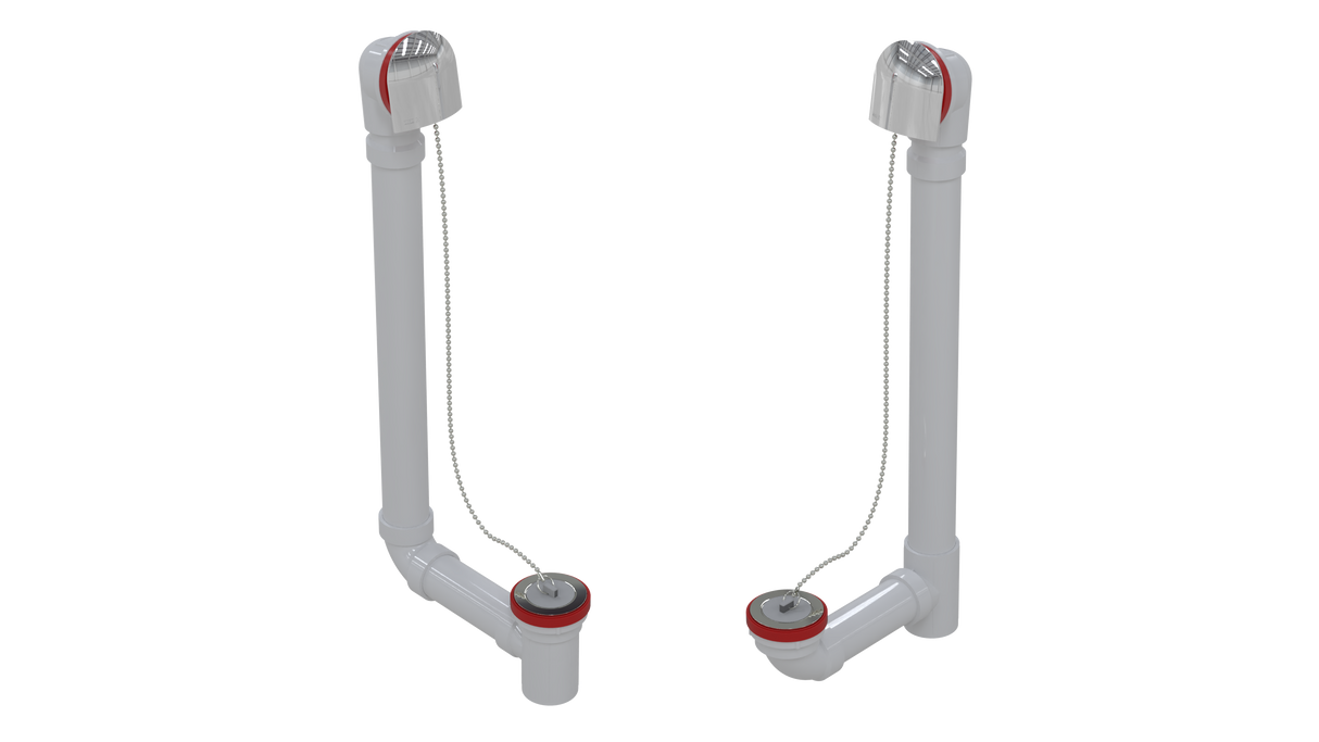 PVC TOTAL 1™ W/O W/BELL & PLUG & CHAIN - 20" (5160CS-20CP)