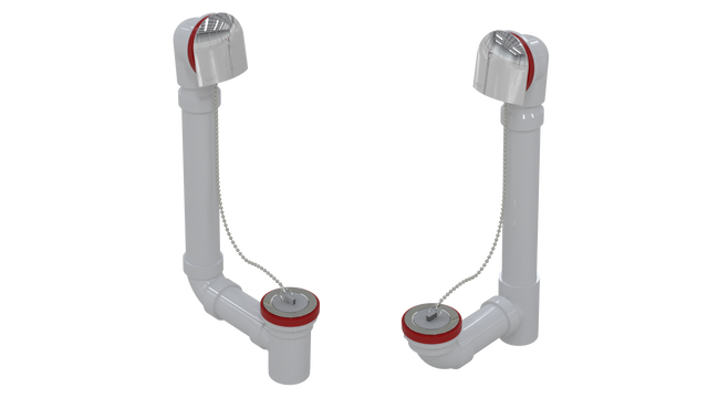 PVC TOTAL 1™ W/O W/BELL & PLUG & CHAIN - 16" (5160CS-CP)