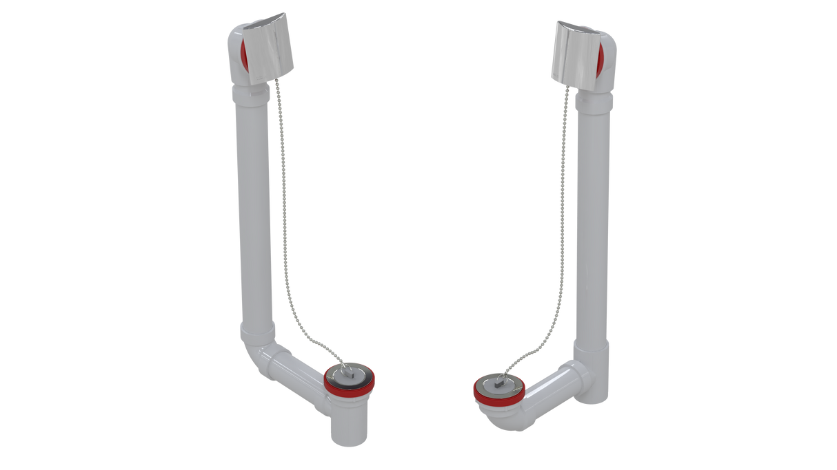 PVC TOTAL 1™ W/O W/SQUARE & PLUG & CHAIN - 20" (5161CS-20CP)