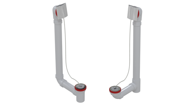 PVC TOTAL 1™ W/O W/SQUARE & PLUG & CHAIN - 20" (5161CS-20CP)